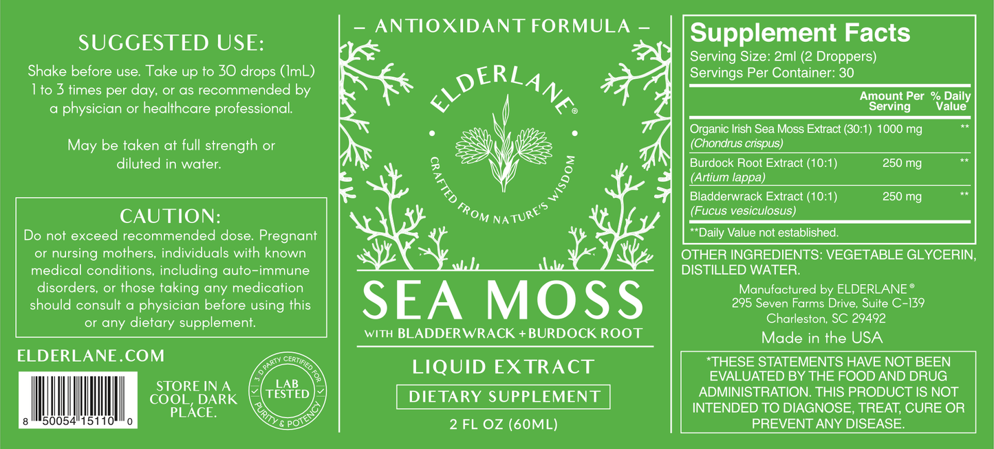 Sea Moss Drops 2 oz - Original Flavor