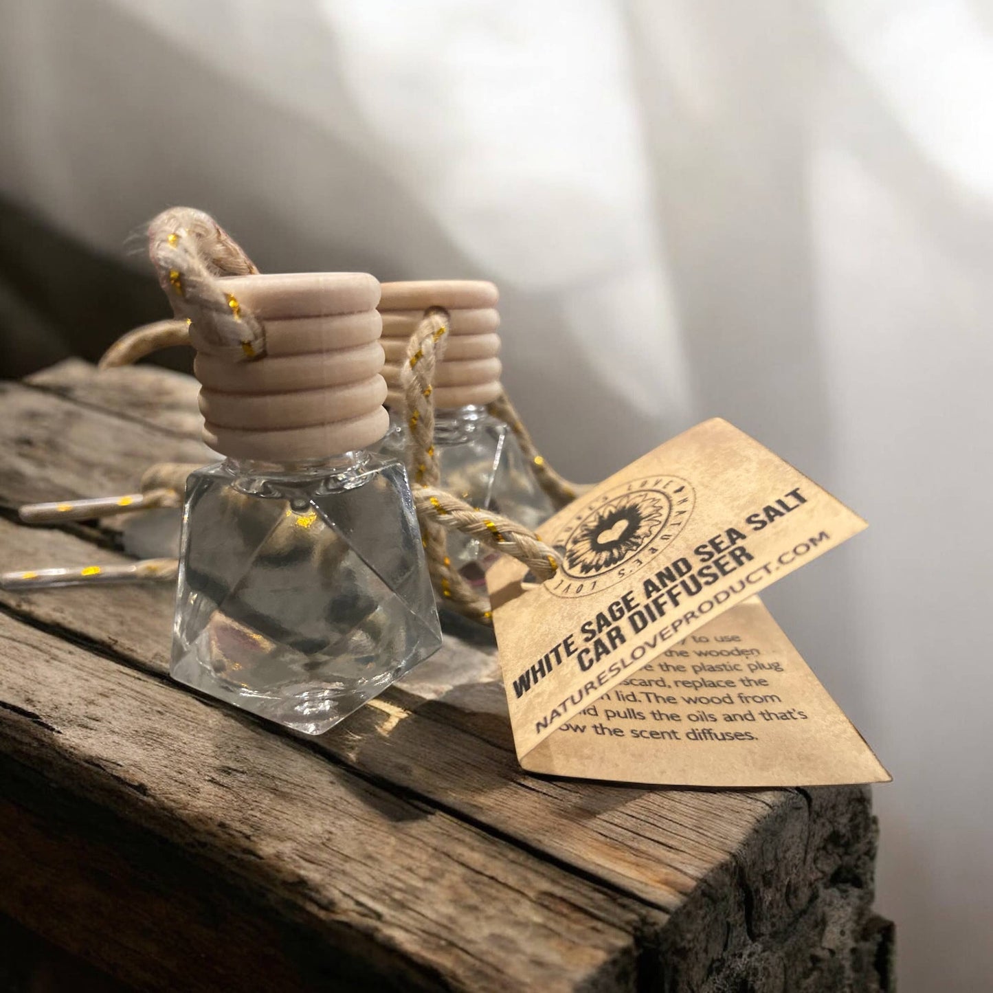 White Sage and Sea Salt Car Diffuser