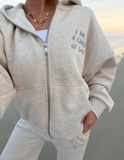Child of God Eggshell Full-Zip Hoodie