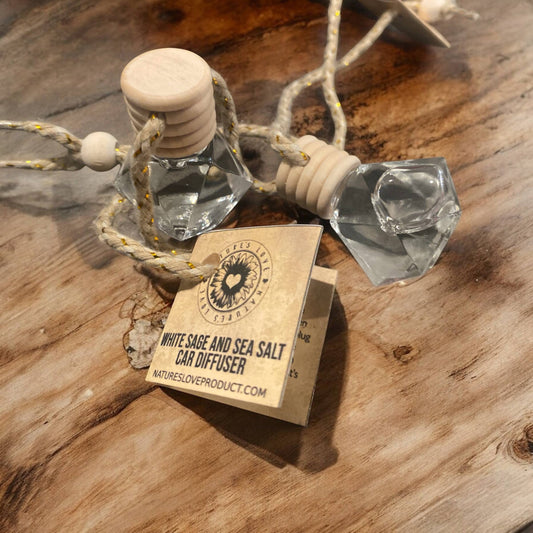 White Sage and Sea Salt Car Diffuser 