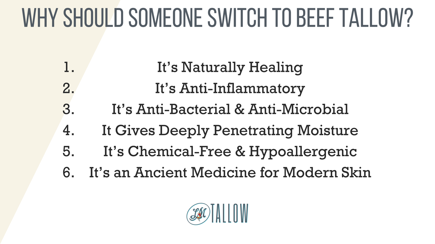 Unscented Whipped Tallow, 100% Grass Fed Beef Tallow Moisturizer