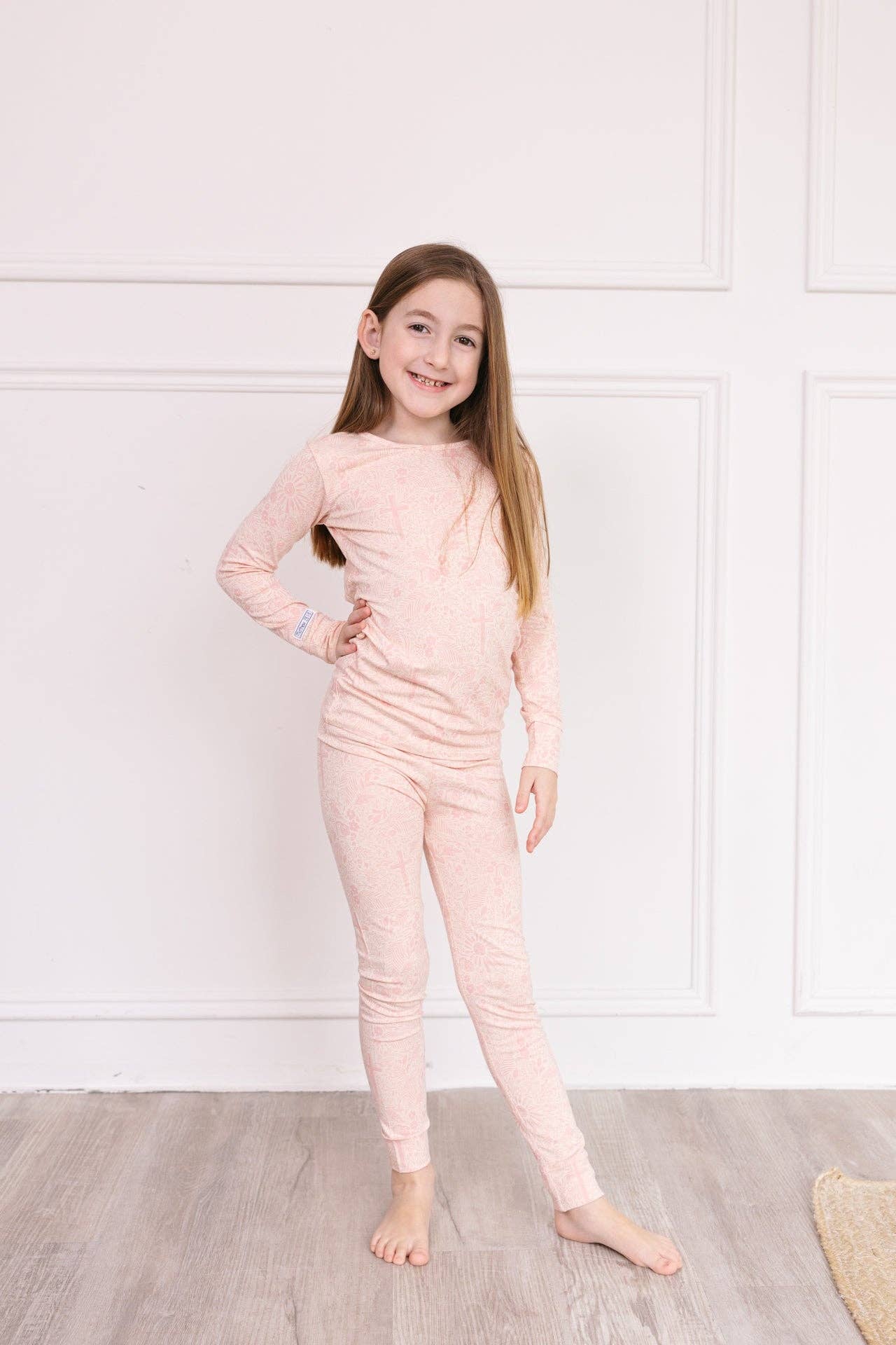 Salvation Garden Pink PJ Long Sleeve Set Bamboo