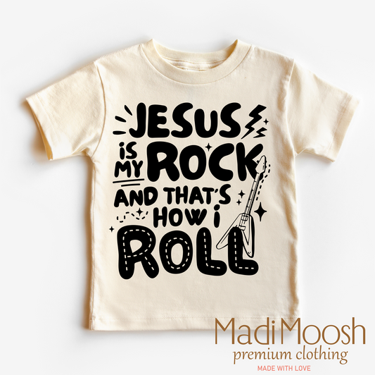 Jesus Is My Rock And That's How I Roll Shirt - Christian Tee