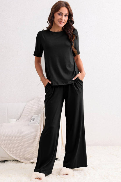 Cozy 2-Piece Wide Leg Pant Set